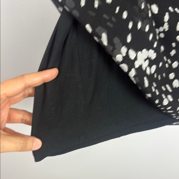 CAbi Cosmos Night Sky Black and Gray Short Sleeve Blouse Size XL - Picture 6 of 12